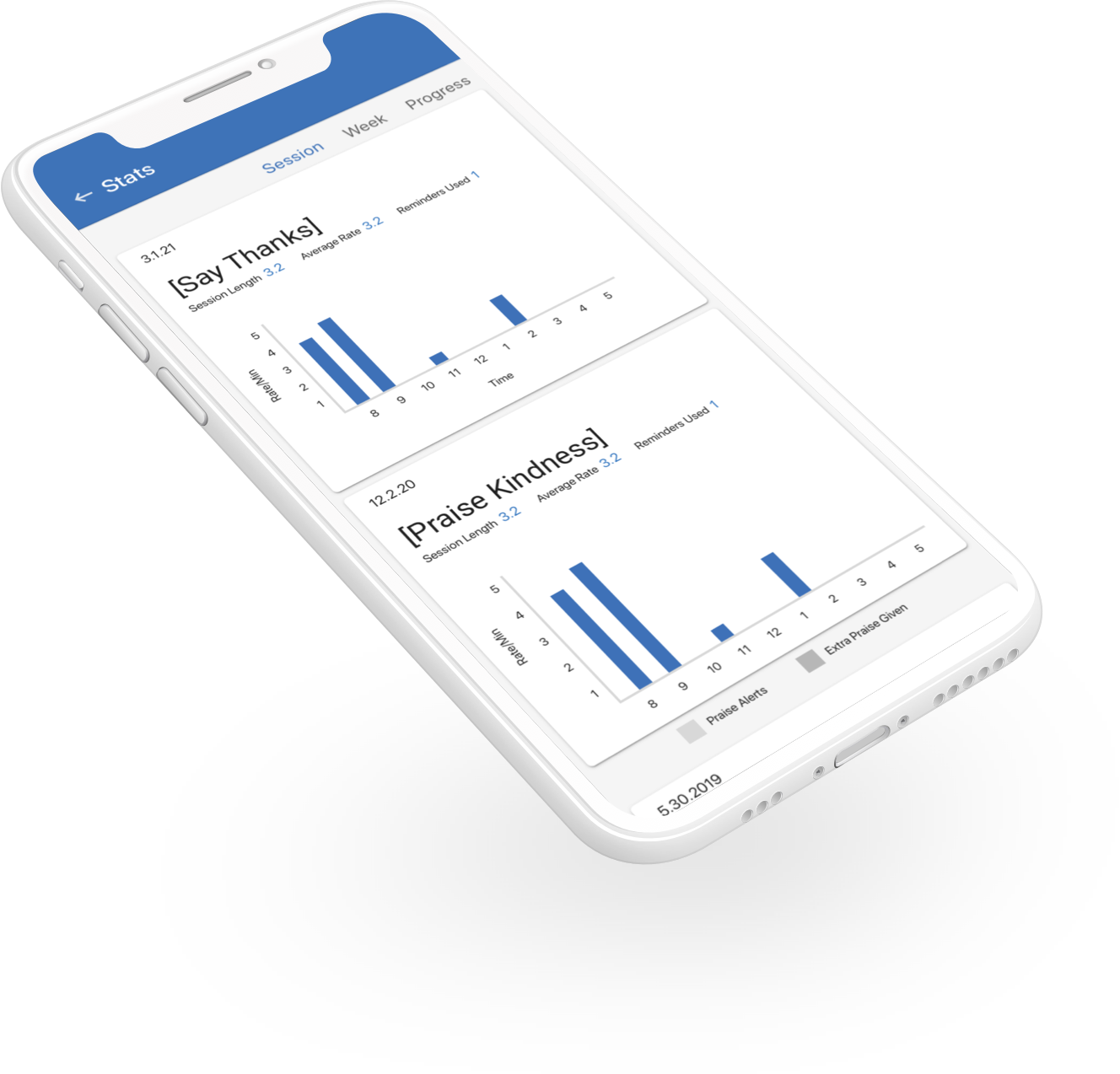 tracking data iphone example